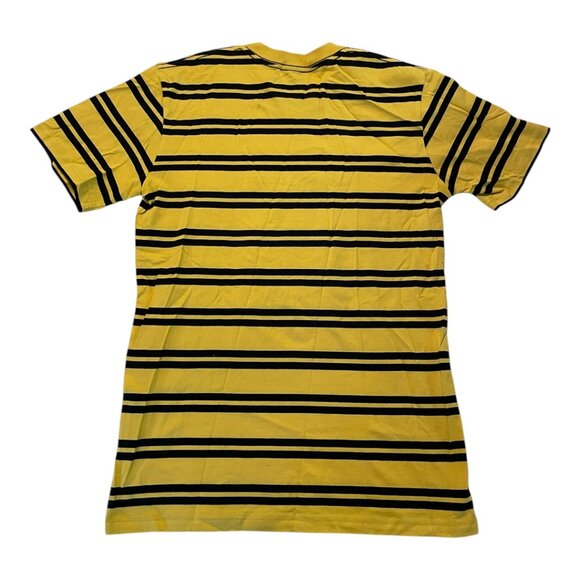 Neat Dude Striped Tee Black & Yellow with Embroidered Neat Dude - Picture 2 of 4